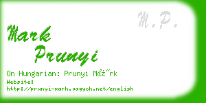 mark prunyi business card